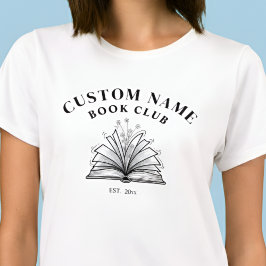 Camiseta Custom Book Club Name Shirt
