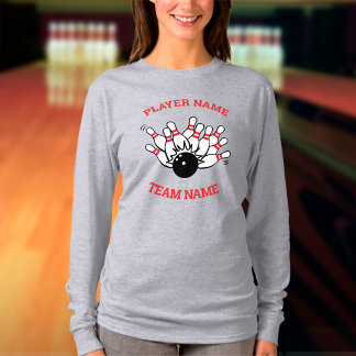Camiseta Custom Bowling Team Logo with Player & Team Name  