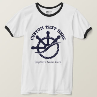 Camiseta Custom Captain Boat Nautical Gift