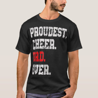 Camiseta Custom Cheer Dad , Best Dad Ever Gift