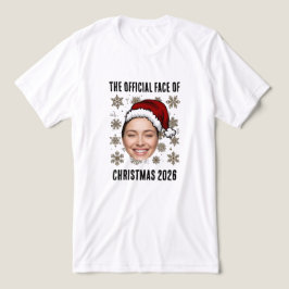 Camiseta Custom Christmas Face Design