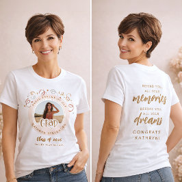 Camiseta Custom Confetti Photo Proud Parent Class of 2026