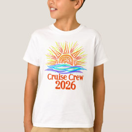 Camiseta Custom Cruise Crew Sun and Waves