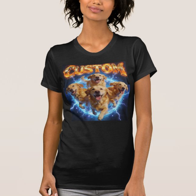Camiseta Custom Dog Vintage Washed Shirt (Frente)