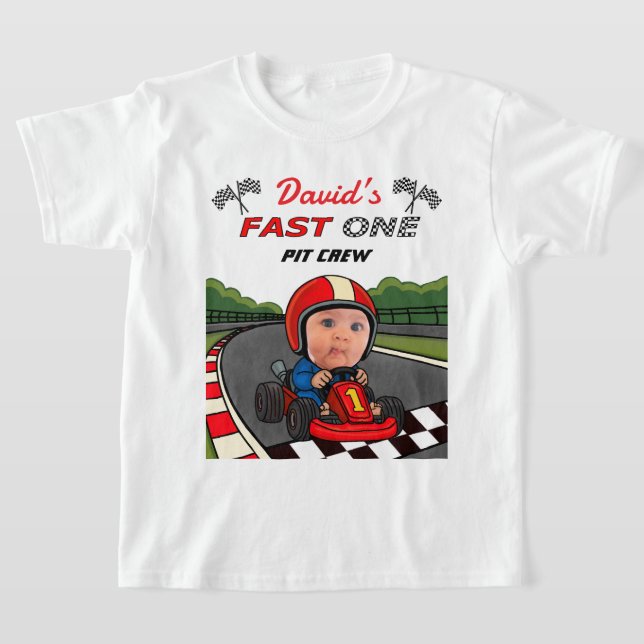 Camiseta Custom Fast One Pit Crew Kids (Postura )
