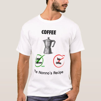 Camiseta Custom Funny Italian Coffee Rule Moka Pot Joke