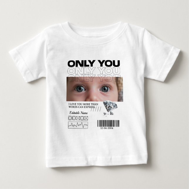 Camiseta Custom Image, name & Text | Personalized (Frente)