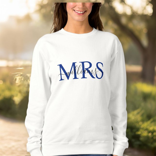 Camiseta Custom Mr & Mrs Sweatshirt, Matching Couple  (Criador carregado)