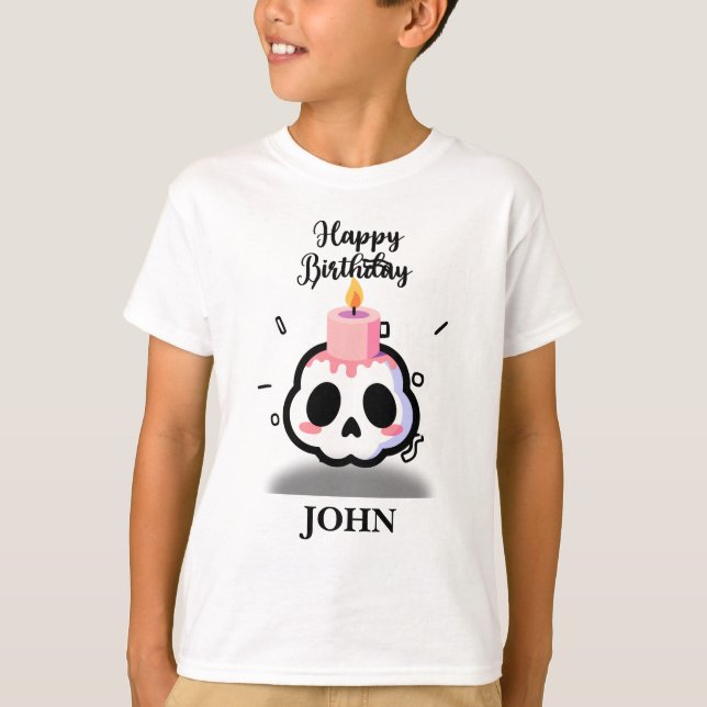 Camiseta Custom Name Birthday (Frente)