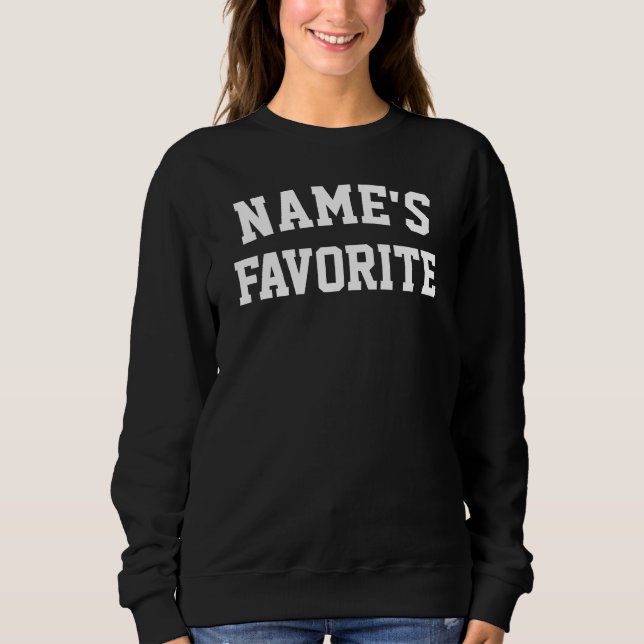 Camiseta Custom Name Favorite Text Birthday Gift for Her (Frente)