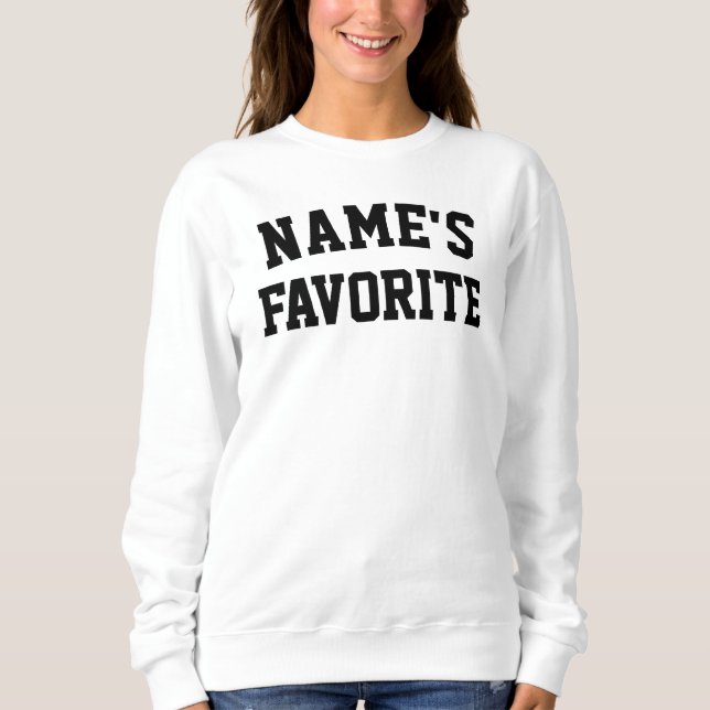 Camiseta Custom Name Favorite Text Birthday Gift for Her (Frente)