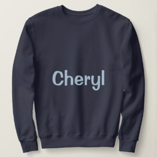 Camiseta Custom Name Navy Blue Women's Sweatshirt