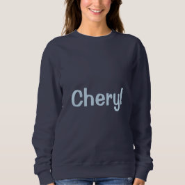 Camiseta Custom Name Navy Blue Women's Sweatshirt