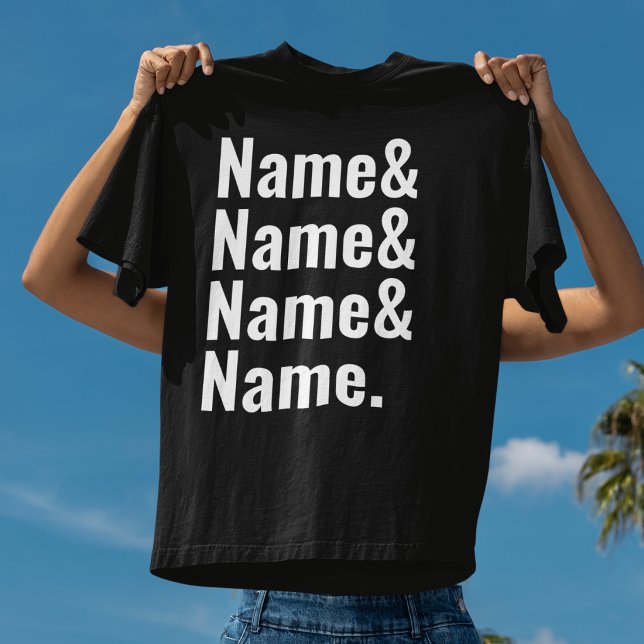 Camiseta Custom Name & Typography  Personalized Minimalist  (Criador carregado)