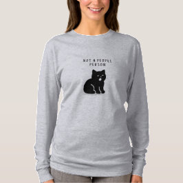 Camiseta Custom Not A People Person Cat Women’s