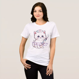 Camiseta Custom Nurse Cat "Cute but Skilled"