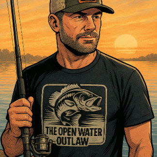 Camiseta Custom Open Water Bass Outlaw