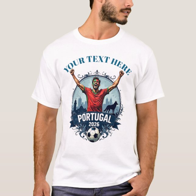 Camiseta Custom Portugal Soccer Football Team Supporters (Frente)