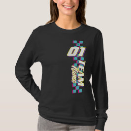 Camiseta Custom Retro 90s Race Team Number Shirt