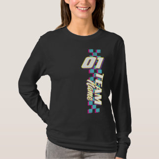 Camiseta Custom Retro 90s Race Team Number Shirt
