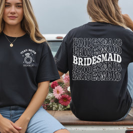 Camiseta Custom Shirt Gift for Bridesmaids and Bride Tribe