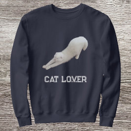 Camiseta Custom Stylish Cute Funny Cat Pet Lover Navy Blue