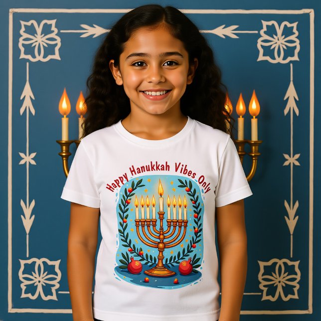 Camiseta Custom text Hanukkah Festival of Fun  (Custom text Hanukkah Festival of Fun )