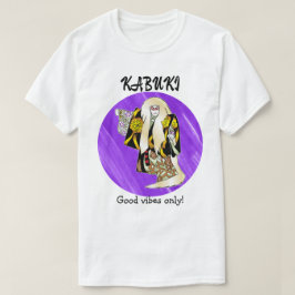 Camiseta Custom Vintage Aesthetic Japanese Kabuki Purple