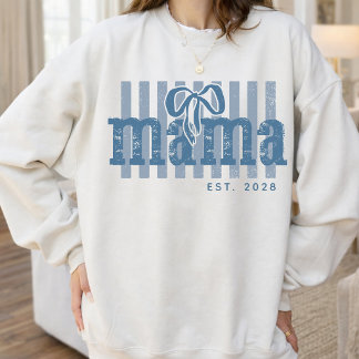 Camiseta Custom Vintage Blue Mama | Mother's day | New Mom