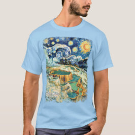 Camiseta Custom Yellowstone Mammoth Hot Springs Van Gogh