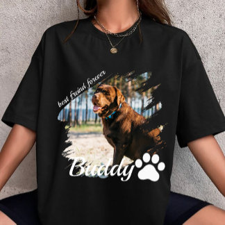 Camiseta custom your own Name and Photo personalized dog 