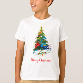Camiseta Customisable Christmas Tree Oil Painting Child
