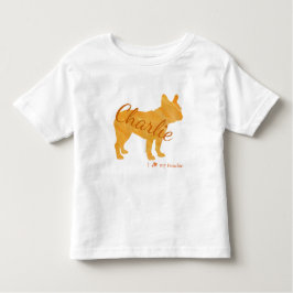 Camiseta Customizable French Bulldog Pastel Orange Frenchie