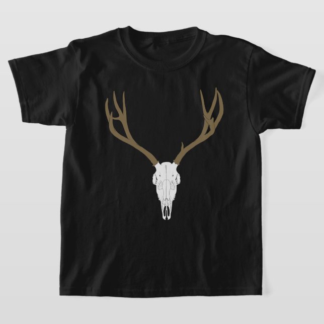 Camiseta Customizable Mule Deer Skull (Postura )