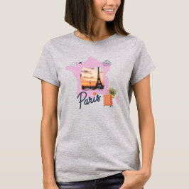 Camiseta Customizable Travel Themed Paris Shirt