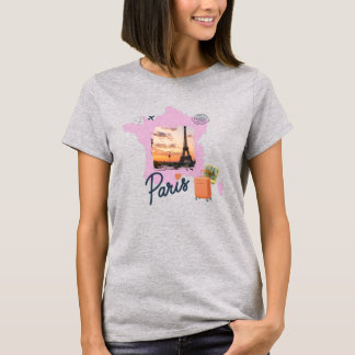 Camiseta Customizable Travel Themed Paris Shirt