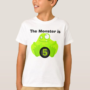Camiseta customizável do aniversário do monstro