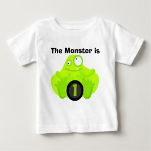Camiseta customizável do aniversário do monstro