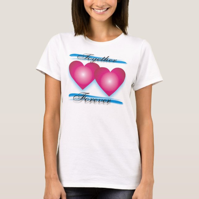 Camiseta Customizável junto para sempre (Frente)