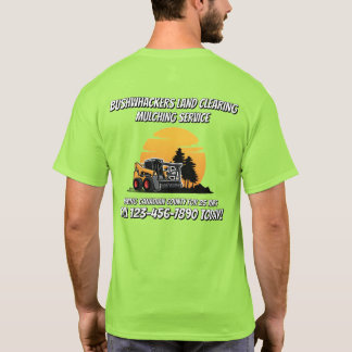 Camiseta Customize Land Clearing Mulching Skid Stee Service
