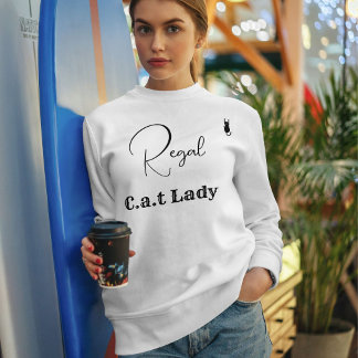 Camiseta Customize Pet Lover White And Black Script Cat Mom