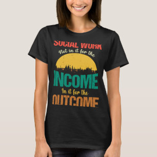 Camiseta Custos Do Trabalho Social Para Mulheres Trabalhado