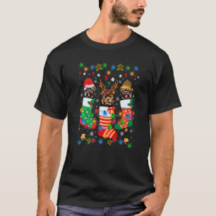 Camiseta Cut Yorkshire Terrier Dog Meias de Natal X