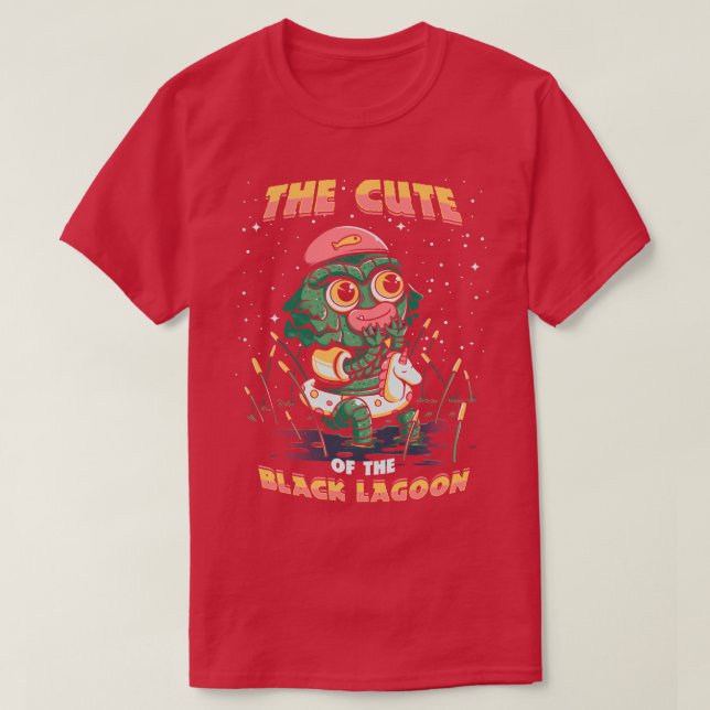 Camiseta Cuta da lagoa negra (Frente do Design)