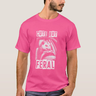 Camiseta Cuta Mas Feral Oculta Dirigindo Carro Feral Girl S