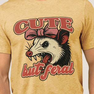 Camiseta Cuta Mas Feral Possum: Humor Sarcástico Vintage