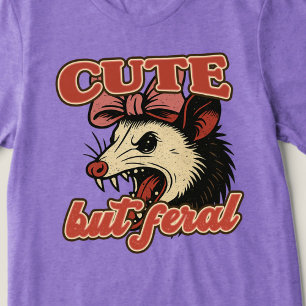 Camiseta Cuta Mas Feral Possum: Humor Sarcástico Vintage
