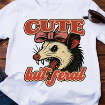 Cuta Mas Feral Possum: Humor Sarcástico Vintage