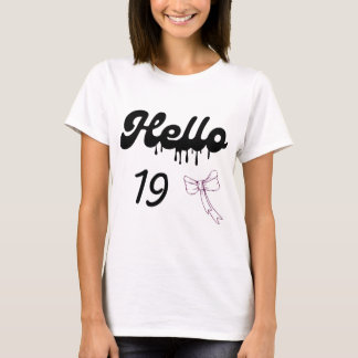 Camiseta Cute 19th Birthday Shirt for Girls – Sweet 19 Year