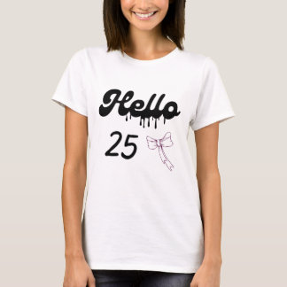 Camiseta Cute 25th Birthday Shirt for Girls – Sweet 25 Year